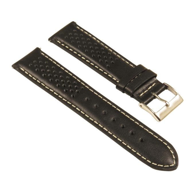 St22.1.22 Angle Black & White Perforated Rally Strap
