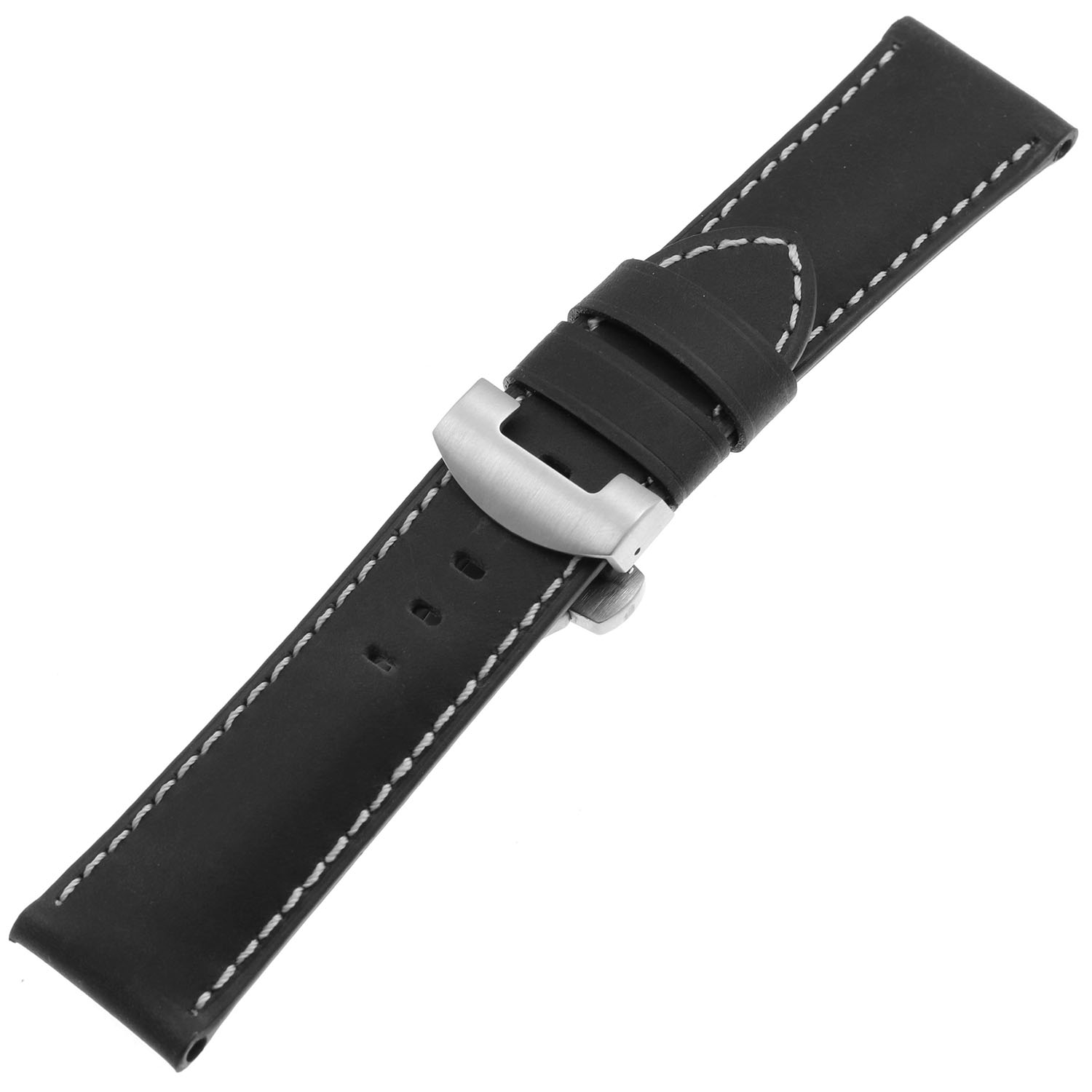 deployant clasp leather strap