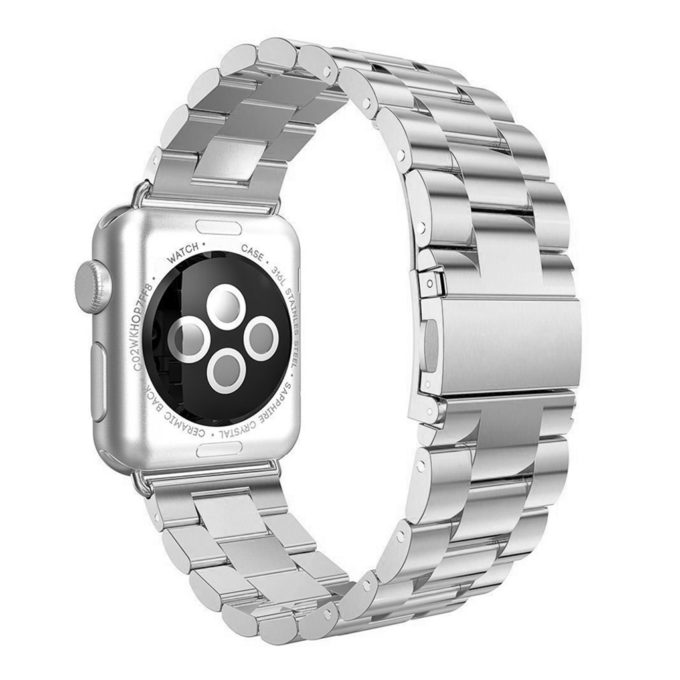 A.m1.ss Apple Watch Stainless Steel Strap In Silver