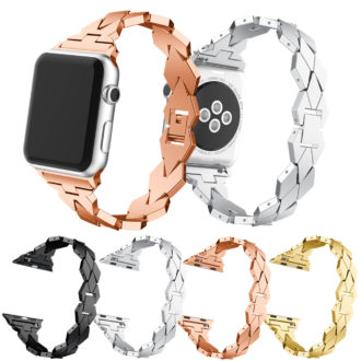 A.m34 All Colour StrapsCo Stainless Steel Watch Bracelet Band Strap For Apple Watch Series 4 40mm 44mm
