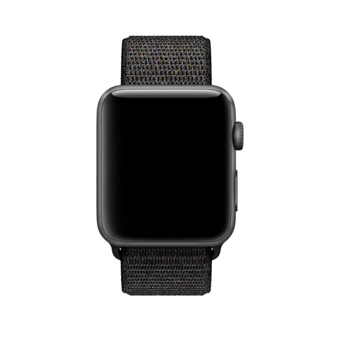 A.ny3.1 Front Black StrapsCo Woven Nylon Watch Band Strap For Apple Watch Series 123 38mm 42mm