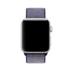 A.ny3.5.7 Front Navy Blue & Grey StrapsCo Woven Nylon Watch Band Strap For Apple Watch Series 123 38mm 42mm