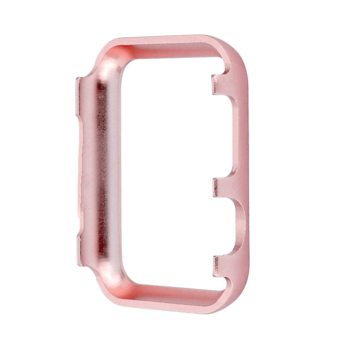 A.pc6.rg Back Rose Gold StrapsCo Alloy Metal Protective Case With Rhinestones For Apple Watch Series 1234 38mm 40mm 42mm 44mm