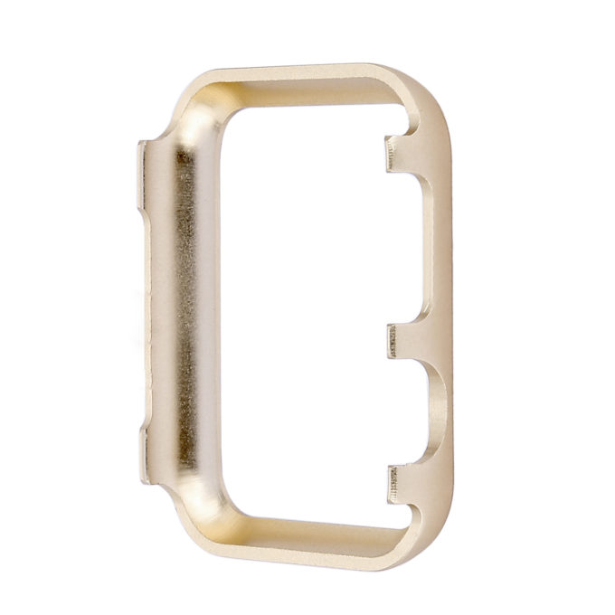 A.pc6.tg Back Retro Gold StrapsCo Alloy Metal Protective Case With Rhinestones For Apple Watch Series 1234 38mm 40mm 42mm 44mm