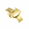 Cl6.yg Closed Yellow Gold Stainless Steel Double Folding Butterfly Deployant Deployment Clasp