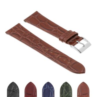 Ds13.3 Gallery Tan Crocodile Leather Watch Band Strap