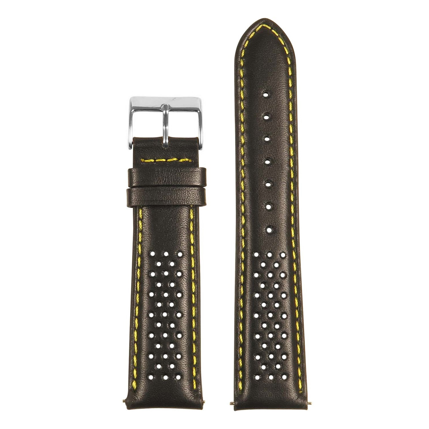 St22.1.10 Up Black & Yellow Perforated Rally Strap