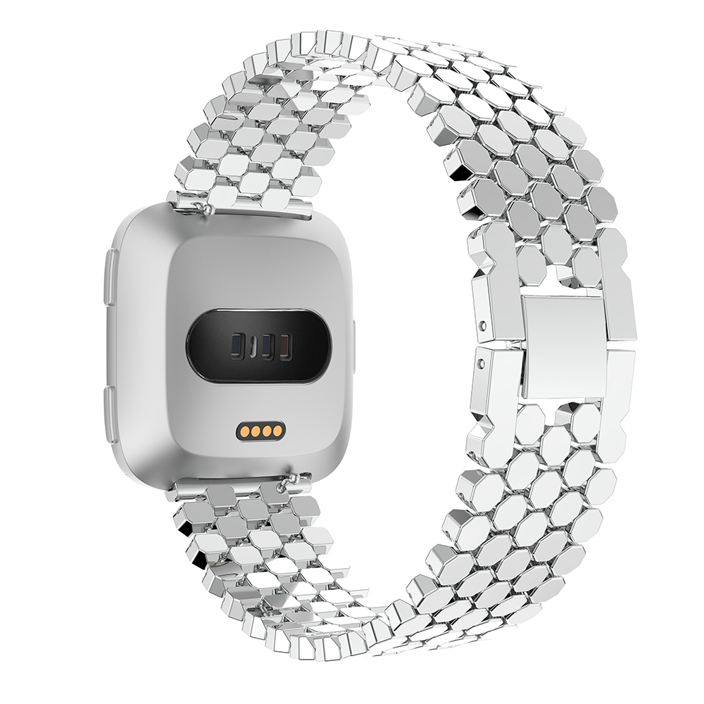 Fitbit versa silver band sale