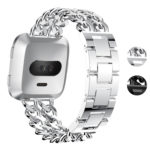 Fb.m86.ss Gallery Silver StrapsCo Alloy Chain Link Watch Bracelet Band Strap For Fitbit Versa