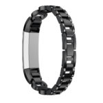 Fb.m89.mb Back Black StrapsCo Alloy Watch Bracelet Band Strap With Rhinestones For Fitbit Alta & Alta HR