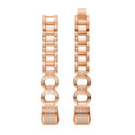 Fb.m89.rg Up Rose Gold StrapsCo Alloy Watch Bracelet Band Strap With Rhinestones For Fitbit Alta & Alta HR