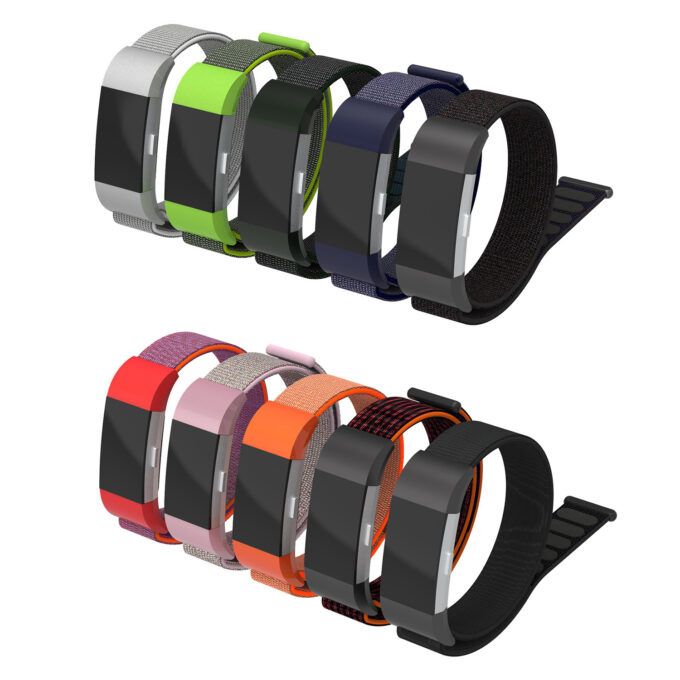 Fb.ny6 All Colors StrapsCo Woven Nylon Watch Band Strap For Fitbit Charge 2