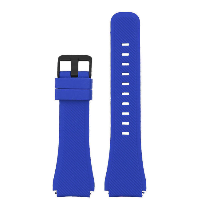 S.r4.5c.mb Up Cobalt Blue StrapsCo Silicone Rubber Watch Band Strap With Black Buckle For Samsung Gear S3