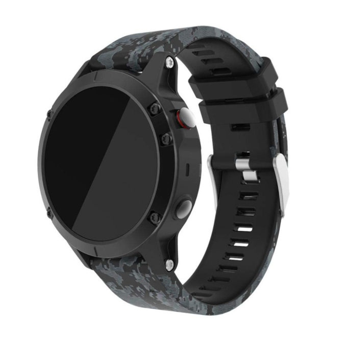 G.r30.n Main Digital Camo StrapsCo QuickFit 22 Silicone Rubber Watch Band Strap For Garmin Fenix 5 & Forerunner 935 & Instinct