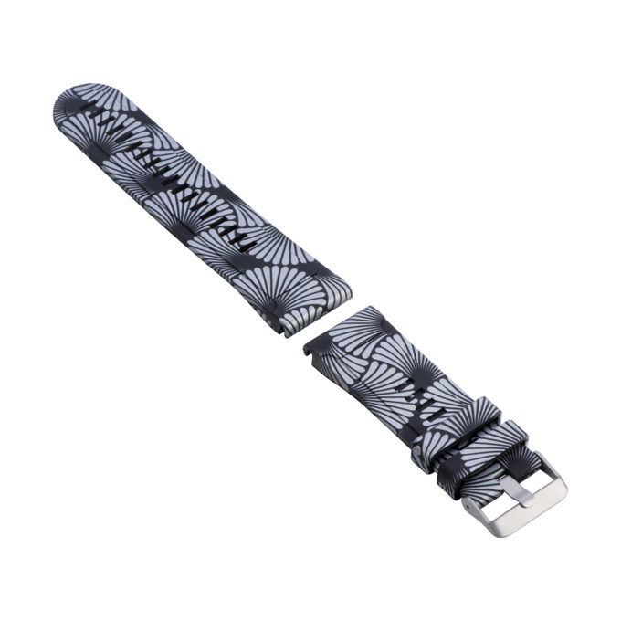 G.r31.e Angle Hypno Black StrapsCo QuickFit 22 Silicone Rubber Watch Band Strap For Garmin Fenix 5 & Forerunner 935 & Instinct