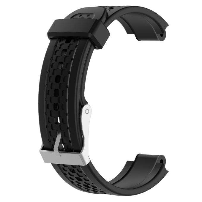G.r35.1 Back Black StrapsCo Silicone Rubber Watch Band Strap For Garmin Forerunner 25 (Small Version)