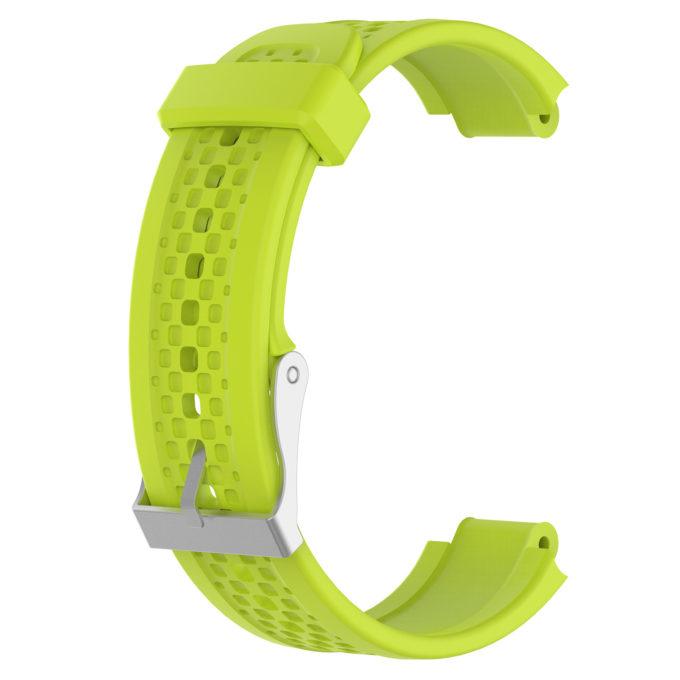 G.r35.11 Back Lime Green StrapsCo Silicone Rubber Watch Band Strap For Garmin Forerunner 25 (Small Version)