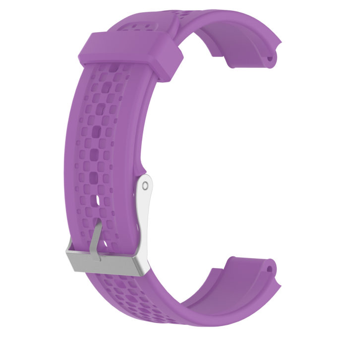 G.r35.18 Back Purple StrapsCo Silicone Rubber Watch Band Strap For Garmin Forerunner 25 (Small Version)