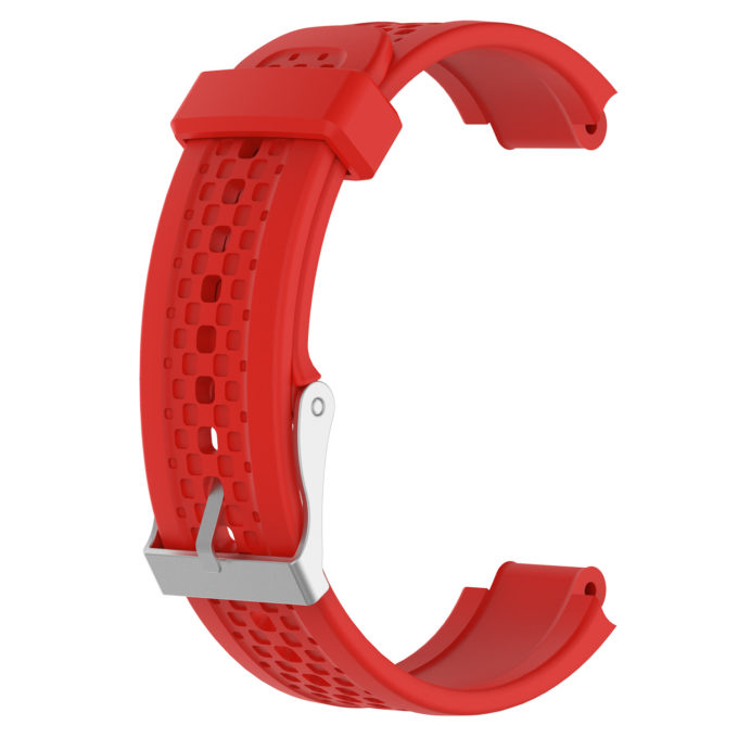 G.r35.6 Back Red StrapsCo Silicone Rubber Watch Band Strap For Garmin Forerunner 25 (Small Version)