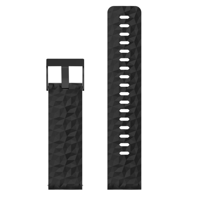 Su.r22.1.mb Up Black StrapsCo Silicone Rubber Watch Band Strap With Black Buckle Compatible With Suunto Spartan Sport Wrist HR Baro