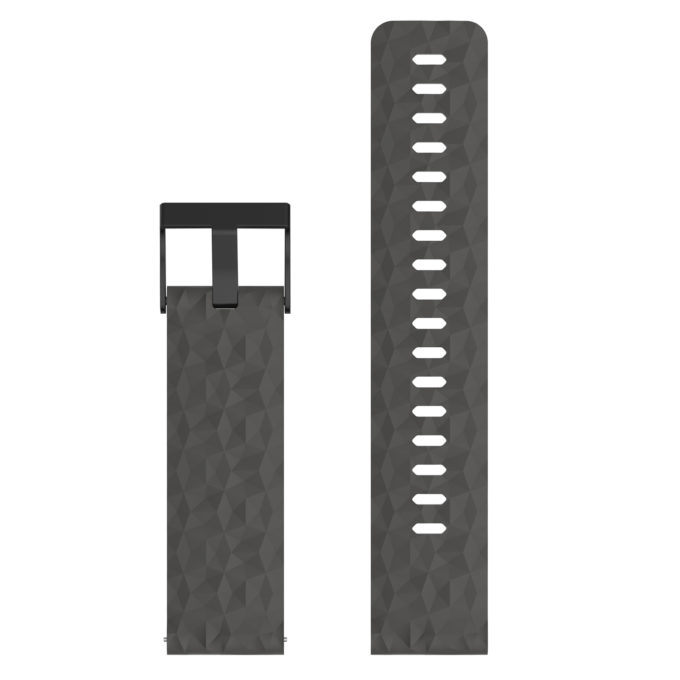Su.r22.7.mb Up Grey StrapsCo Silicone Rubber Watch Band Strap With Black Buckle Compatible With Suunto Spartan Sport Wrist HR Baro