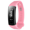 H.r4.13 Main Pink StrapsCo Silicone Rubber Watch Band Strap Compatible With Huawei Honor Band 3
