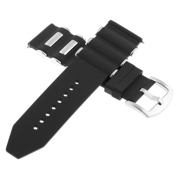 R.iv11 Cross Strapsco Silicone Rubber Watch Band For Invicta Bullet & More