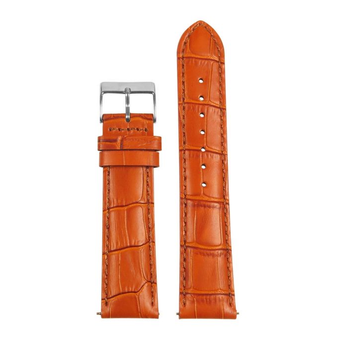 St21.3.3 Up Tan Crocodile Embossed Leather Watch Band