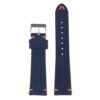 St28.5.12 Upright Suede Watch Strap In Blue & Orange