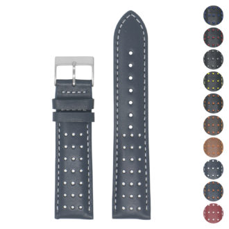 Perforated Leather Racing Strap