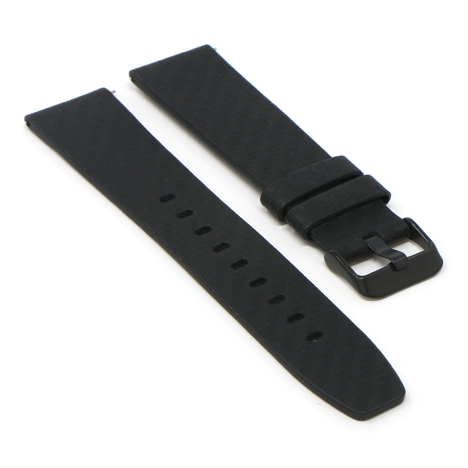 Lmx.fb.l28.mb Angle Black (Black Buckle) StrapsCo 23mm Carbon Fiber Embossed Leather Watch Band Strap Fits Luminox