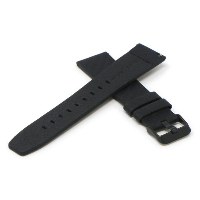 Lmx.fb.l28.mb Cross Black (Black Buckle) StrapsCo 23mm Carbon Fiber Embossed Leather Watch Band Strap Fits Luminox
