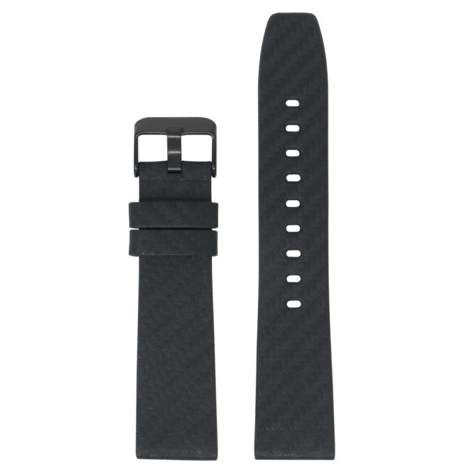 Lmx.fb.l28.mb Main Black (Black Buckle) StrapsCo 23mm Carbon Fiber Embossed Leather Watch Band Strap Fits Luminox