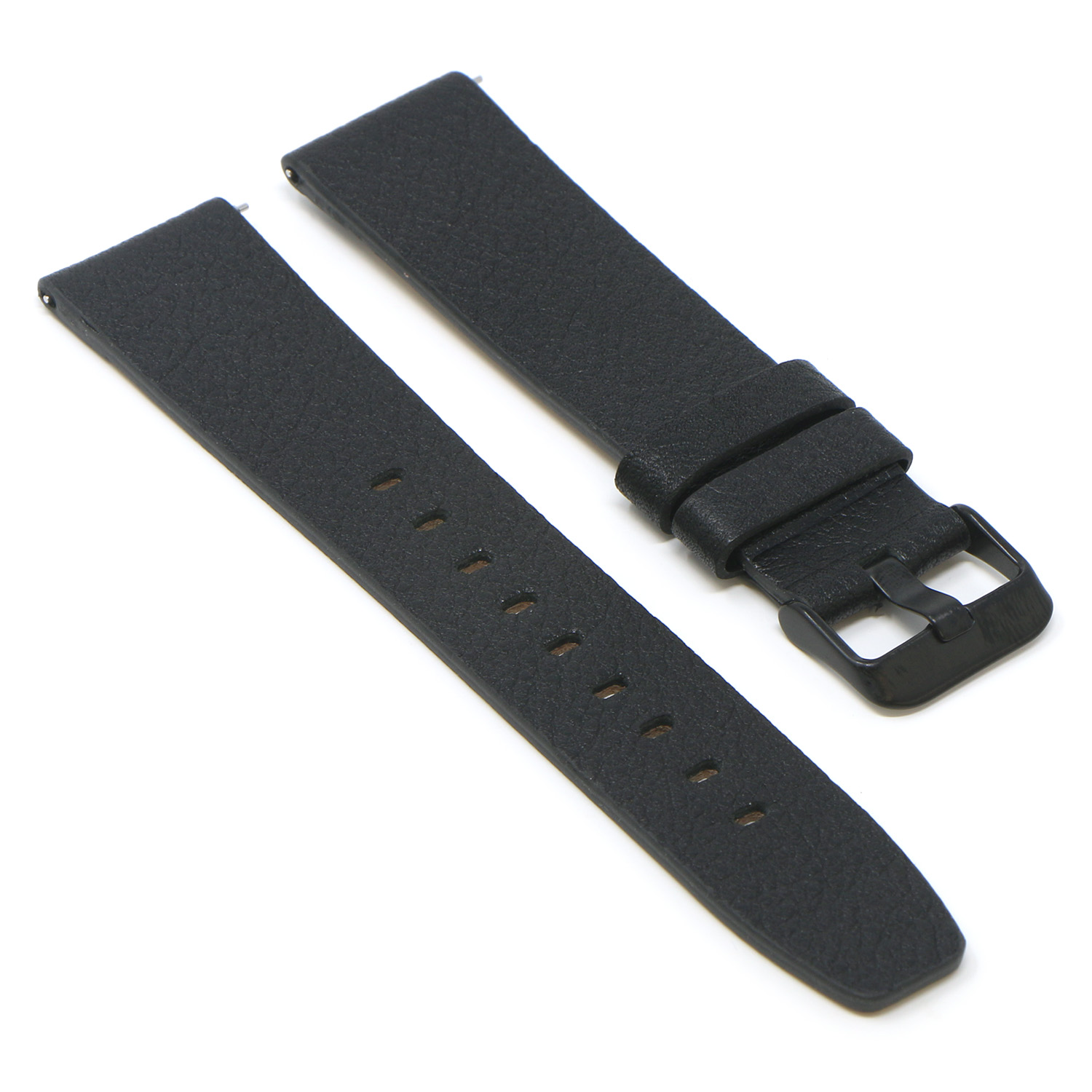 Black Double Wrap Soft Leather Band Strap for Fitbit Versa 2 & Versa  Smartwatch
