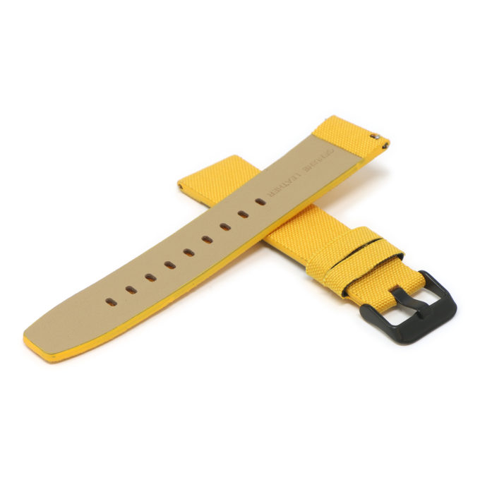 Fb.ny12.10.mb Yellow Cross StrapsCo Nylon Watch Band Strap For Black Fitbit Versa Versa 2 Lite