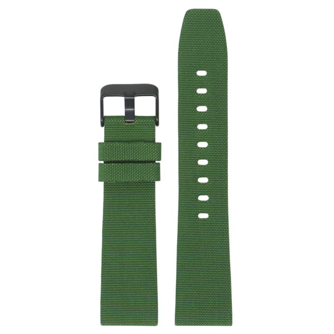Fb.ny12.11.mb StrapsCo Green Up Nylon Watch Band Strap For Black Fitbit Versa Versa 2 Lite