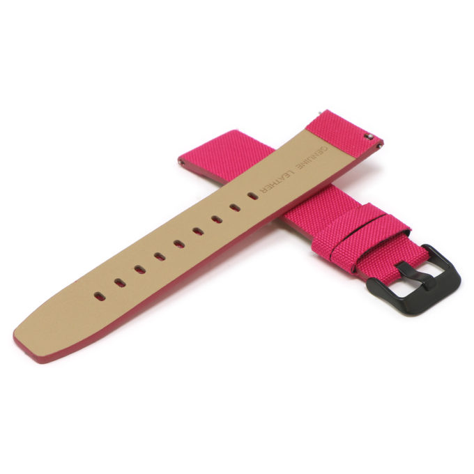 Fb.ny12.13a.mb Dark Pink Cross StrapsCo Nylon Watch Band Strap For Black Fitbit Versa Versa 2 Lite