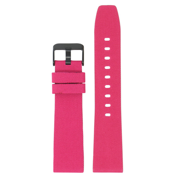Fb.ny12.13a.mb Dark Pink Up StrapsCo Nylon Watch Band Strap For Black Fitbit Versa Versa 2 Lite