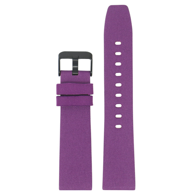 Fb.ny12.18.mb StrapsCo Purple Up Nylon Watch Band Strap For Black Fitbit Versa Versa 2 Lite