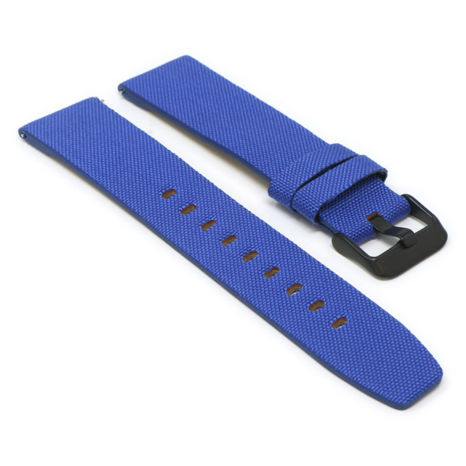 Fb.ny12.5a.mb Blue Angle StrapsCo Nylon Watch Band Strap For Black Fitbit Versa Versa 2 Lite