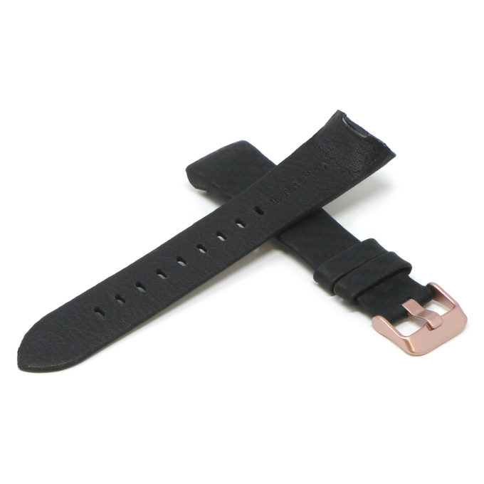 Fb.l20.1.rg Cross Black (Rose Gold Buckle) StrapsCo Carbon Fiber Embossed Leather Watch Band Strap For Fitbit Charge 3