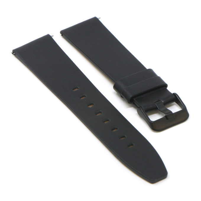 Fb.l22.1.mb Angle Black (Black Buckle) StrapsCo Smooth Leather Watch Band Strap For Fitbit Versa 2 Lite