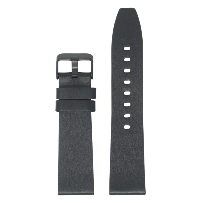Fb.l22.1.mb Main Black (Black Buckle) StrapsCo Smooth Leather Watch Band Strap For Fitbit Versa 2 Lite