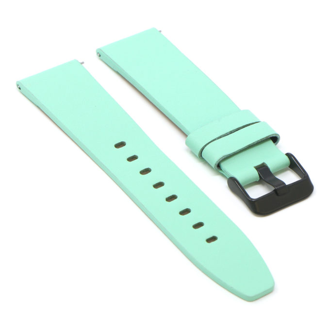 Fb.l22.11.mb Angle Mint (Black Buckle) StrapsCo Smooth Leather Watch Band Strap For Fitbit Versa 2 Lite