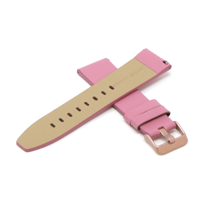 Fb.l22.13.rg Cross Pink (Rose Gold Buckle) StrapsCo Smooth Leather Watch Band Strap For Fitbit Versa 2 Lite