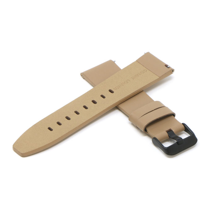 Fb.l22.17.mb Cross Beige (Black Buckle) StrapsCo Smooth Leather Watch Band Strap For Fitbit Versa 2 Lite