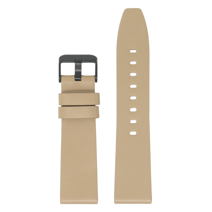 Fb.l22.17.mb Main Beige (Black Buckle) StrapsCo Smooth Leather Watch Band Strap For Fitbit Versa 2 Lite