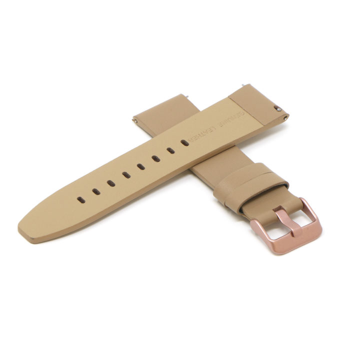 Fb.l22.17.rg Cross Beige (Rose Gold Buckle) StrapsCo Smooth Leather Watch Band Strap For Fitbit Versa 2 Lite