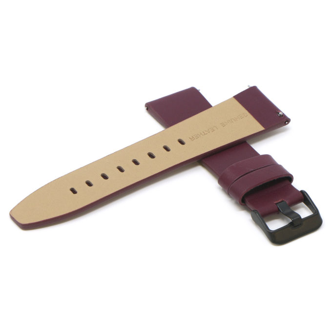 Fb.l22.18.mb Cross Purple (Black Buckle) StrapsCo Smooth Leather Watch Band Strap For Fitbit Versa 2 Lite