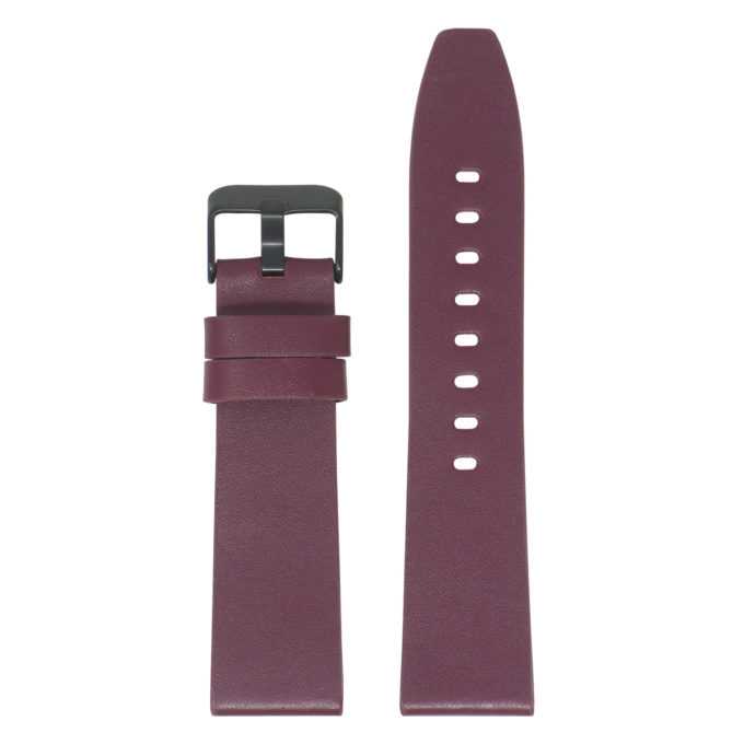 Fb.l22.18.mb Main Purple (Black Buckle) StrapsCo Smooth Leather Watch Band Strap For Fitbit Versa 2 Lite